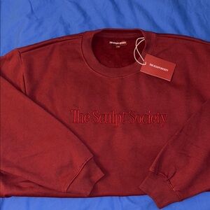 The Sculpt Society Crew Neck Sweater - Red